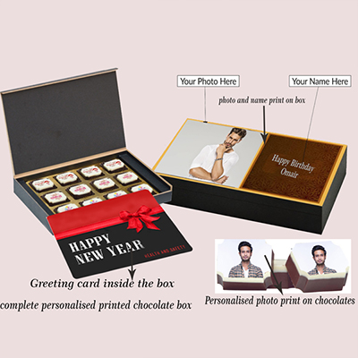 "Personalised chocolate Box (12pcs) - code PC04 - Click here to View more details about this Product